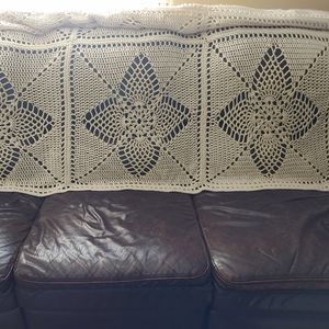 Handmade Quilt Victorian Crochet Afghan Blanket Fa